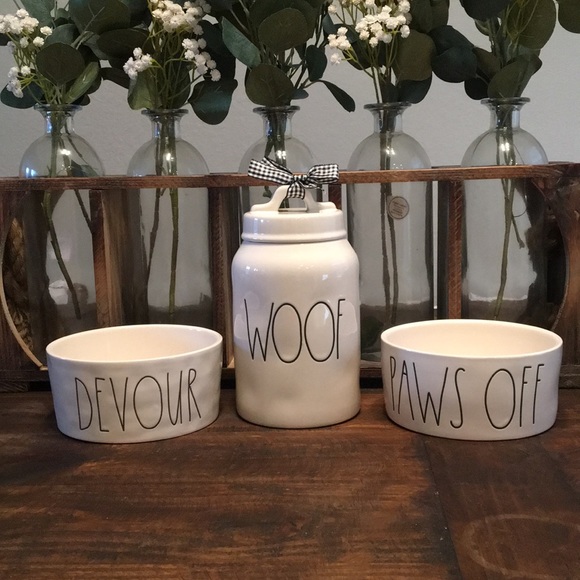 Rae Dunn Other - RAE DUNN Doggie🐾Deal🐶 Woof canister and 2 bowls